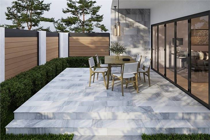 Masselina sandblast marble tile outdoor