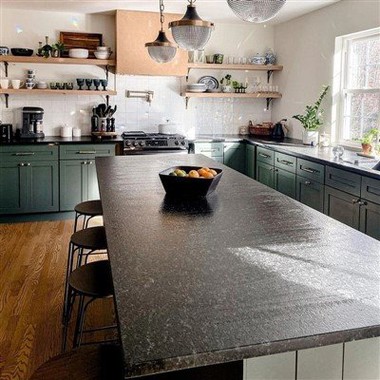 Svart perlugranít fyrir eldhús/gólf/vegg/flísar/plötu