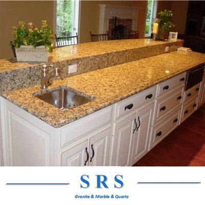 Santa Cecilia Gulur granítborðplata fyrir eldhús/baðherbergi