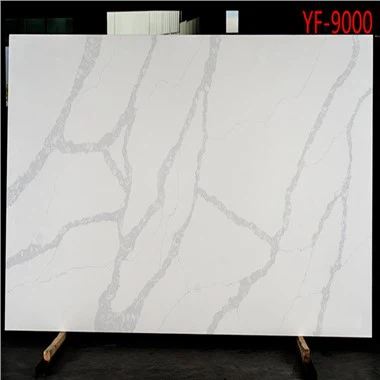 Einstakir Bianco White Calacatta kvarsít borðplötur bakplata